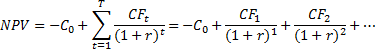 NPV formula