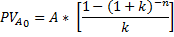 Sadašnja vrijednost anuiteta alternativna formula